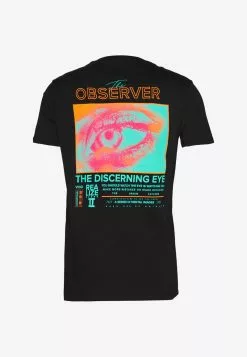 YOURTURN UNISEX OBSERVER - T-Shirt Print - Black -YOURTURN Geschäft 1342160b95eb45c08c4837ca36ae911a 1