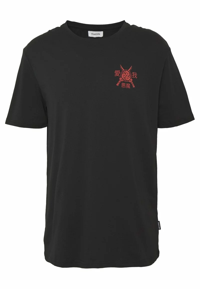 YOURTURN T-Shirt Print - Black 2 YOURTURN T-Shirt Print - Black – Bild 2