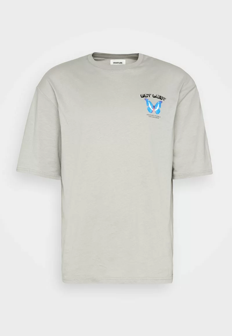 YOURTURN GET LOST TEE UNISEX - T-Shirt Print - Grey 5 YOURTURN GET LOST TEE UNISEX - T-Shirt Print - Grey – Bild 5