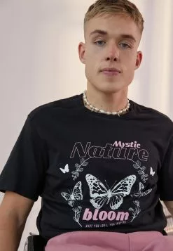 YOURTURN UNISEX - T-Shirt Print - Black