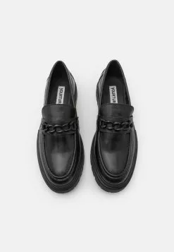 YOURTURN LEATHER UNISEX - Slipper - Black -YOURTURN Geschäft 4d6a6cae54dc4cc5a1fefccb38213e46