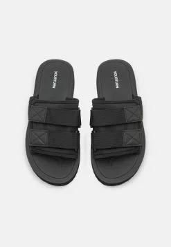 YOURTURN UNISEX - Pantolette Flach - Black -YOURTURN Geschäft 5eae7a11b85943ca8af921616fe9aa87