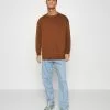 YOURTURN UNISEX 2 PACK - Sweatshirt - Dark Brown/off-white