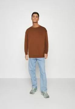 YOURTURN UNISEX 2 PACK - Sweatshirt - Dark Brown/off-white