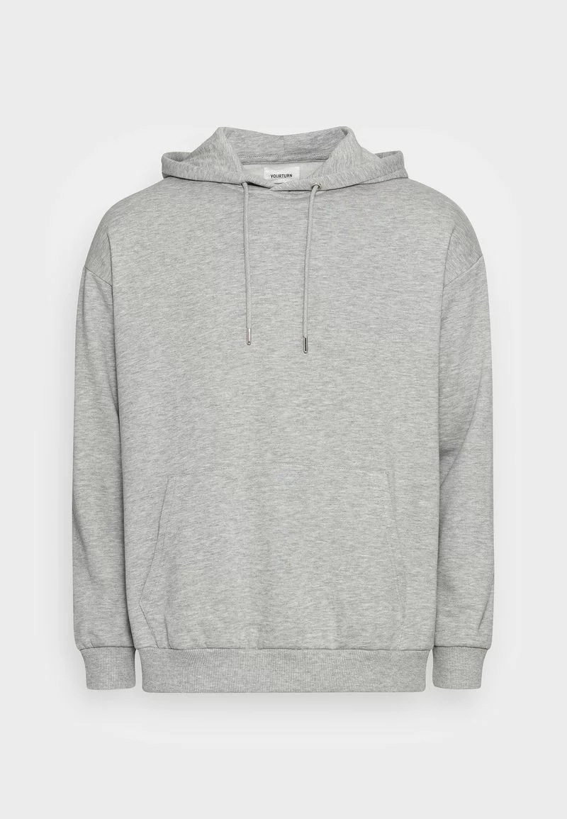 YOURTURN UNISEX - Kapuzenpullover - Mottled Grey 1 YOURTURN UNISEX - Kapuzenpullover - Mottled Grey