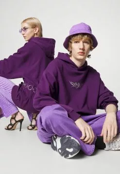 YOURTURN UNISEX - Kapuzenpullover - Dark Purple -YOURTURN Geschäft 871eea0edbf3407daa2cf5da0a4c6d6f