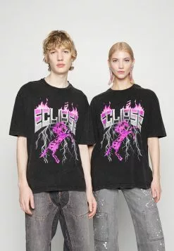 YOURTURN UNISEX - T-Shirt Print - Black