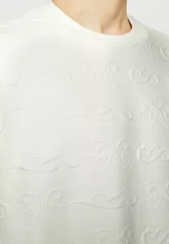 YOURTURN TRIBAL EMBOSSED UNISEX - Sweatshirt - Off White -YOURTURN Geschäft 8c390ca9c9fe42218bf5de86ef627030