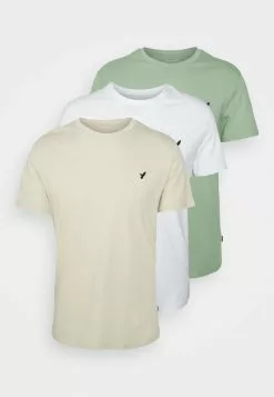 YOURTURN BIRDIE - T-Shirt Basic - White/off-white/green
