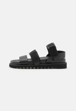 YOURTURN UNISEX - Riemensandalette - Black