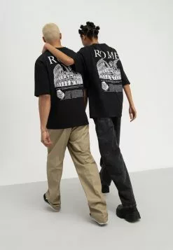 YOURTURN UNISEX - T-Shirt Print - Black