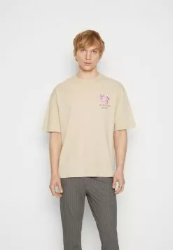 YOURTURN GRAPHIC TEE UNISEX - T-Shirt Print - Beige