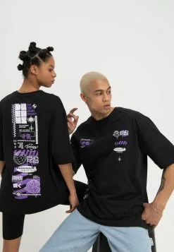 YOURTURN UNISEX - T-Shirt Print - Black